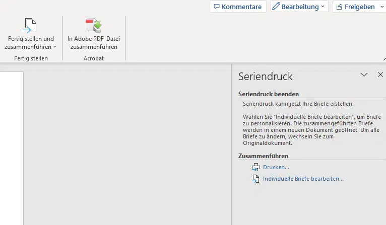 Anleitung zum Serienbrief erstellen mit MS Office Word Serienbriefe erstellen mit dem Seriendruck-Assistent in Word